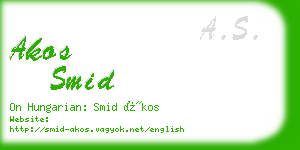 akos smid business card
